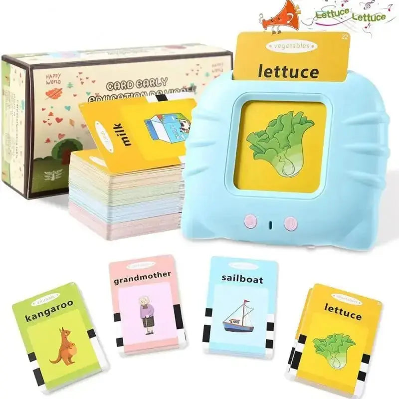 Blue / English only My First Words | Educational Talking Cards in English | Ages 1 to 6